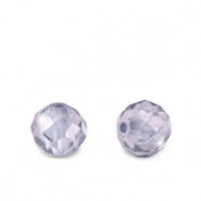 Cubic Zirconia beads 2mm Lilac purple